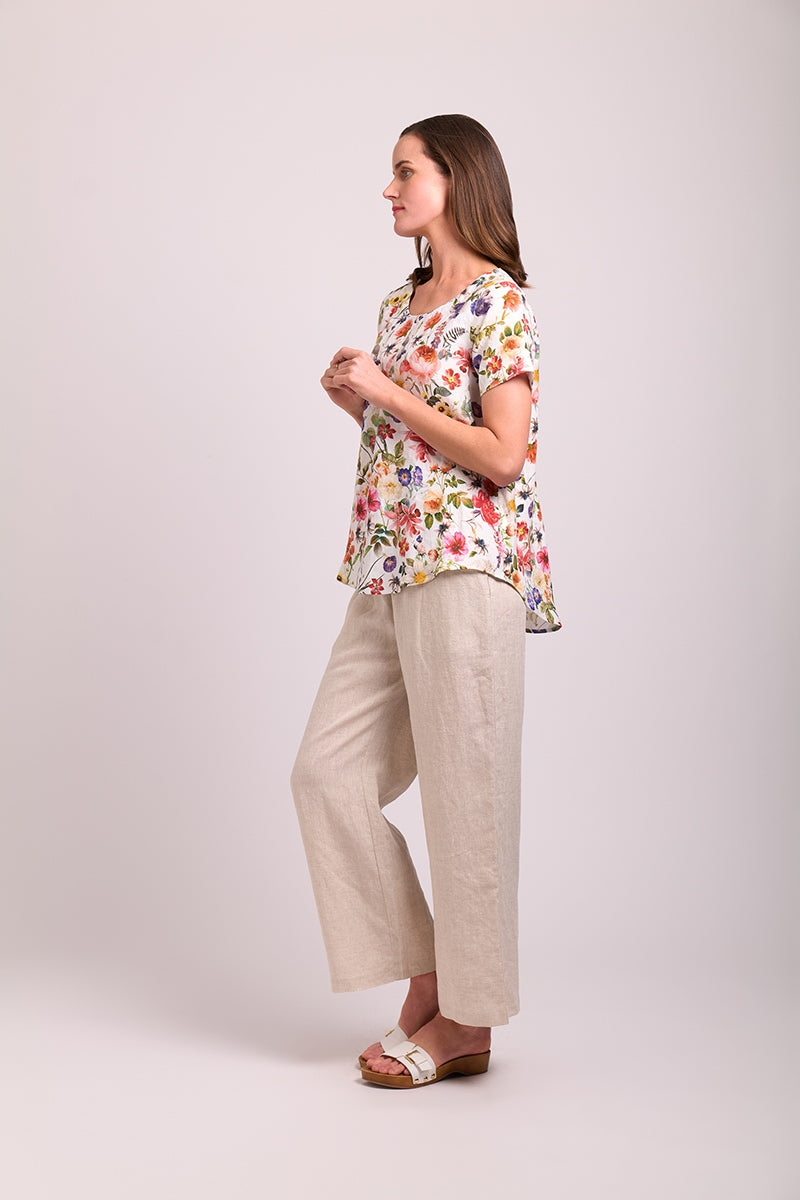 PULL ON WIDE LEG TROUSERS