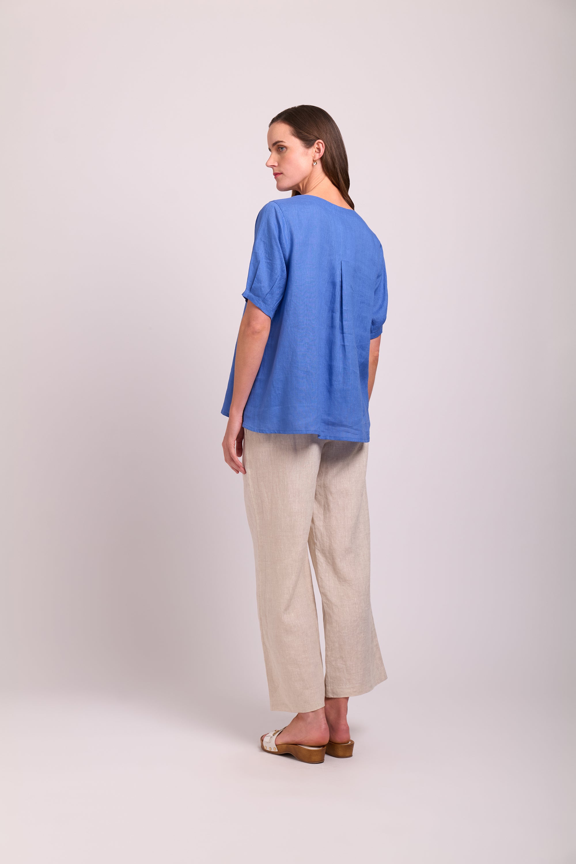 PULL ON WIDE LEG TROUSERS