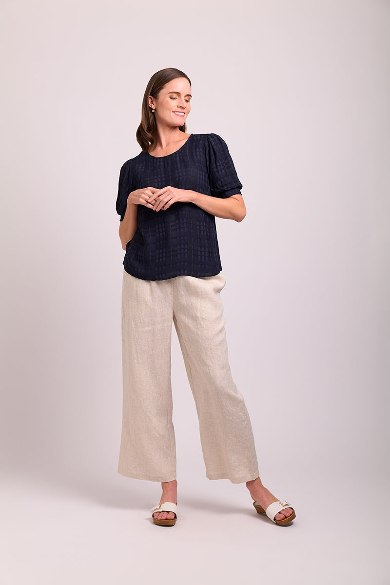 PULL ON WIDE LEG TROUSERS