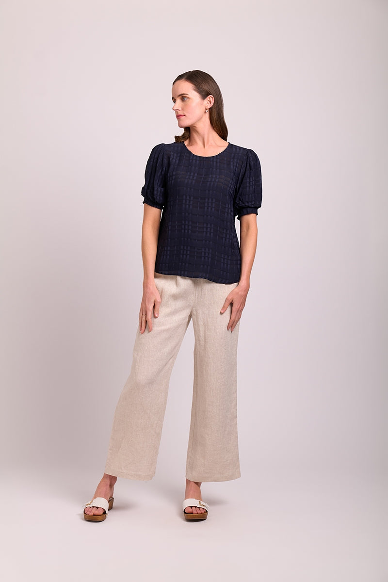 PULL ON WIDE LEG TROUSERS