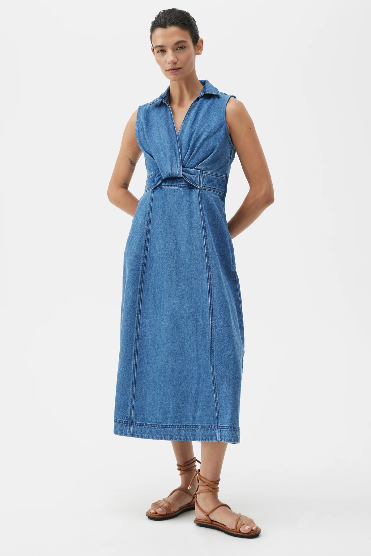 AMIKO DENIM DRESS