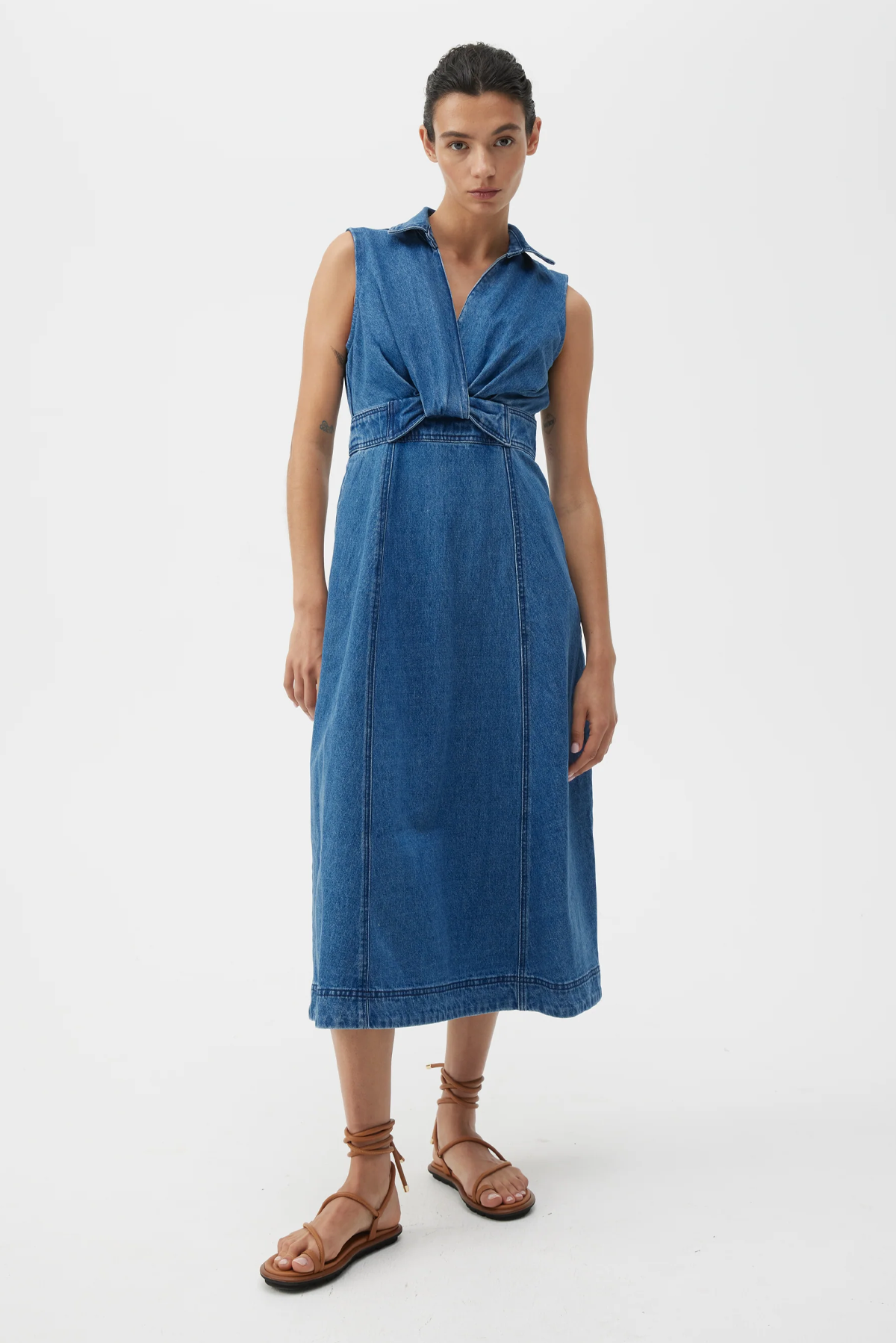 AMIKO DENIM DRESS