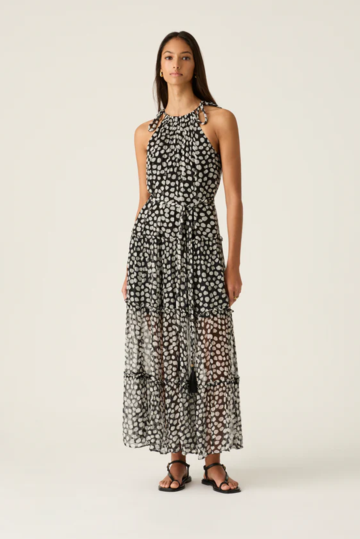 AVA SPOTS MAXI DRESS