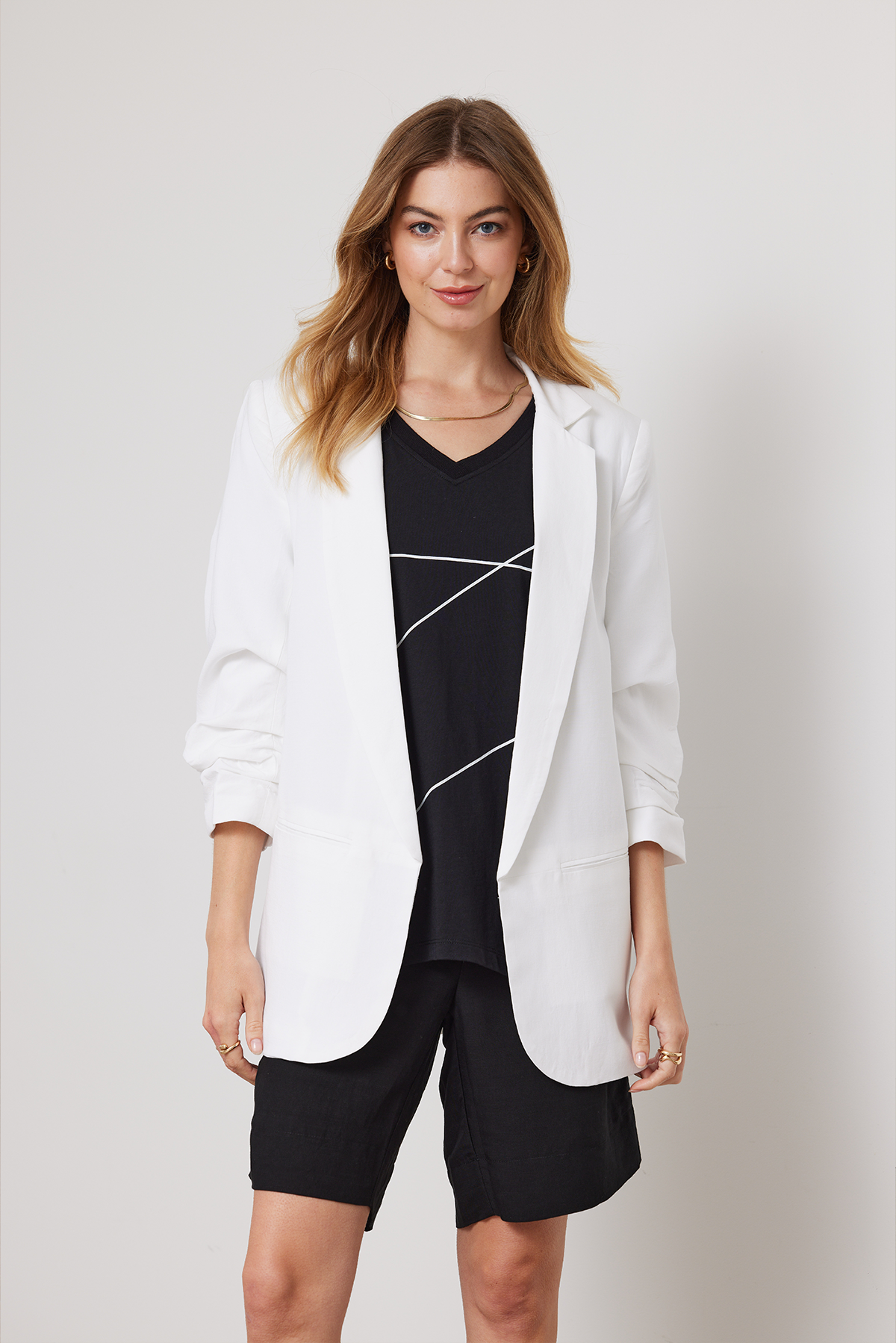 BODHI LINEN BLEND BLAZER