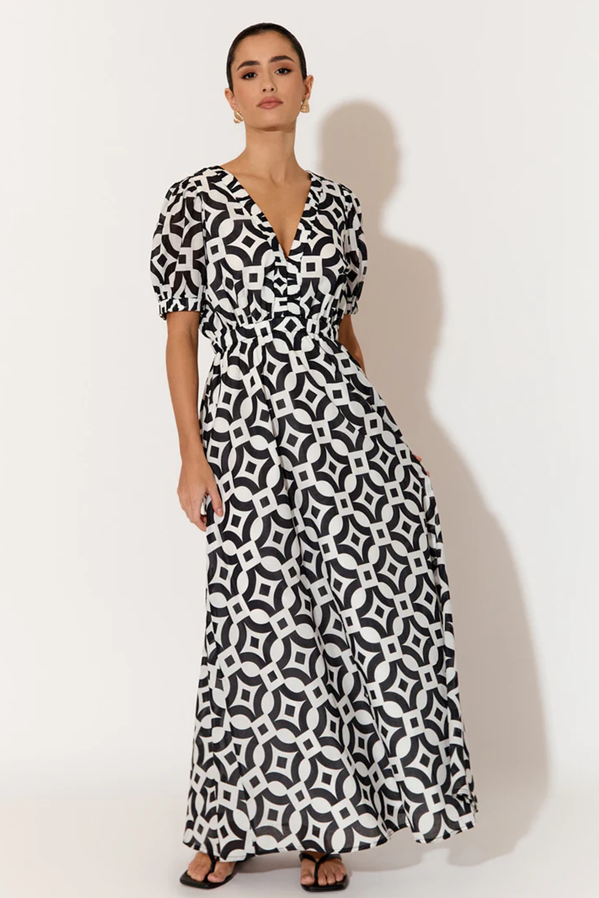 CARLA GEOMETRIC MAXI DRESS