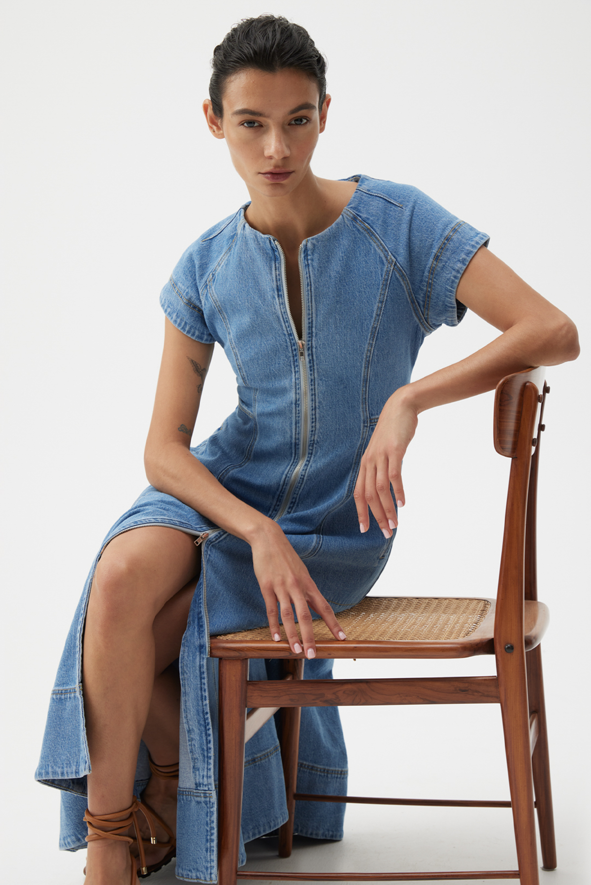 CLOVELLY DENIM DRESS