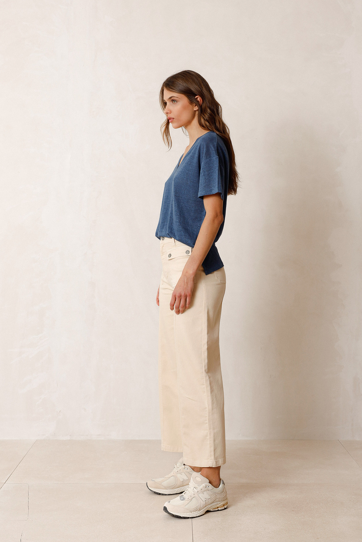 COTTON CROPPED PANT