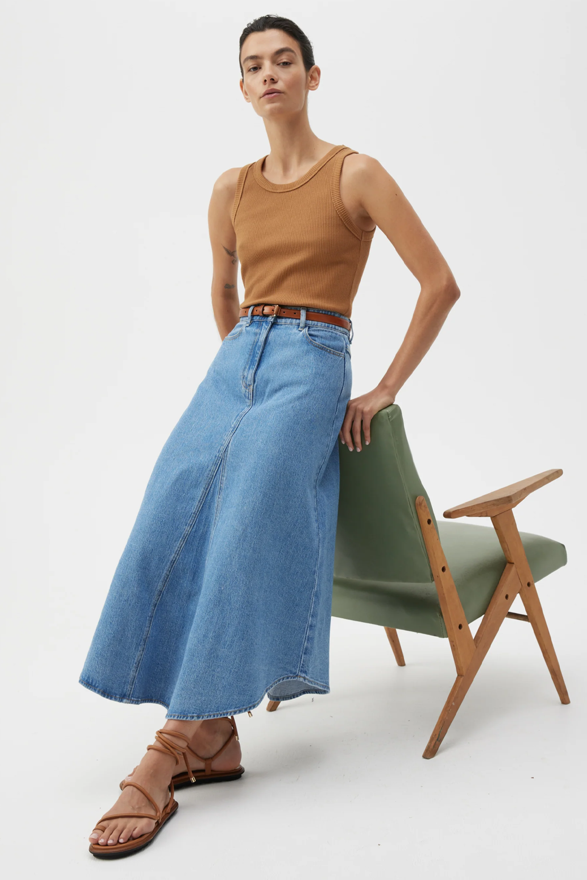 CLOVELLY DENIM SKIRT