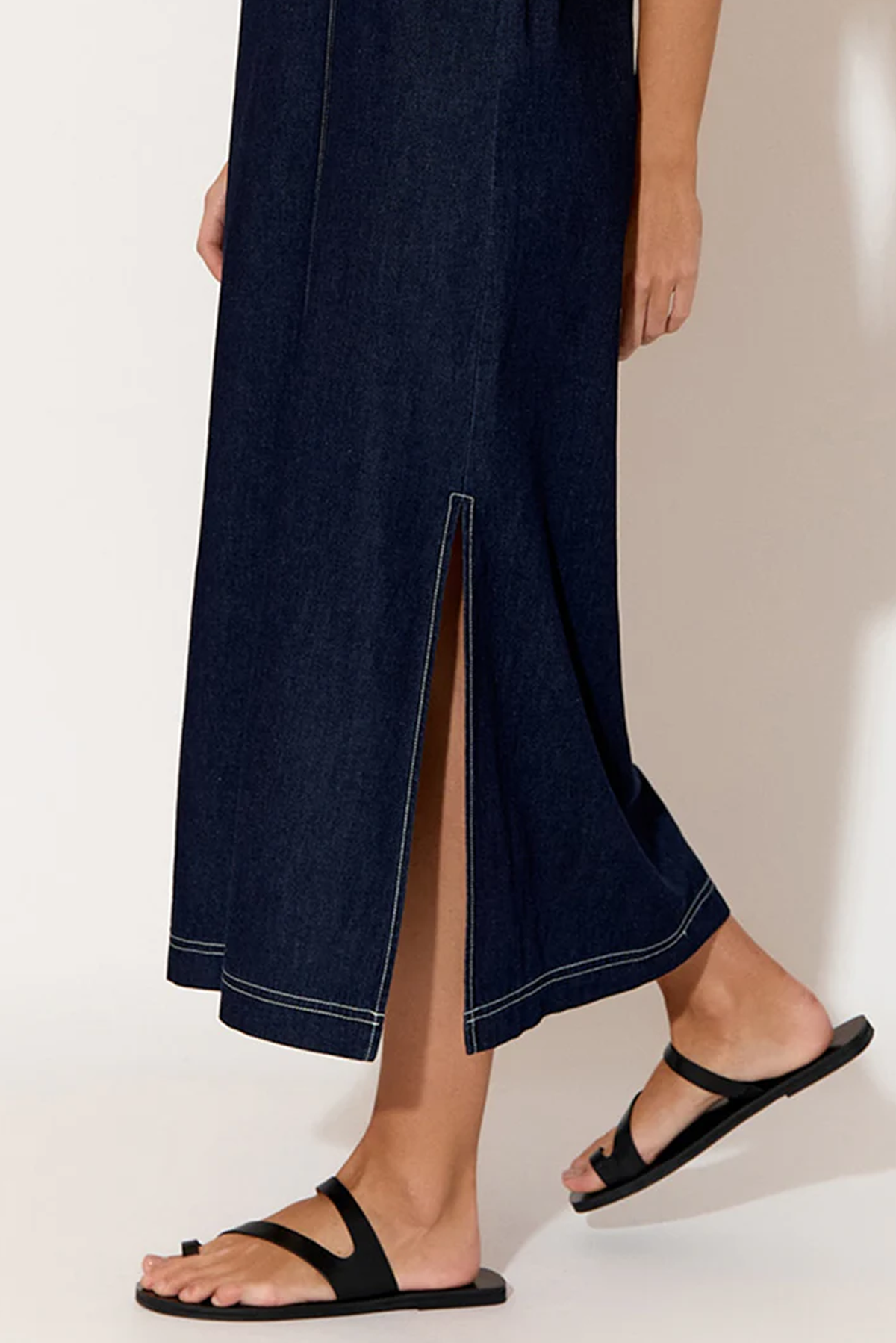 EMILY DENIM MIDI DRESS