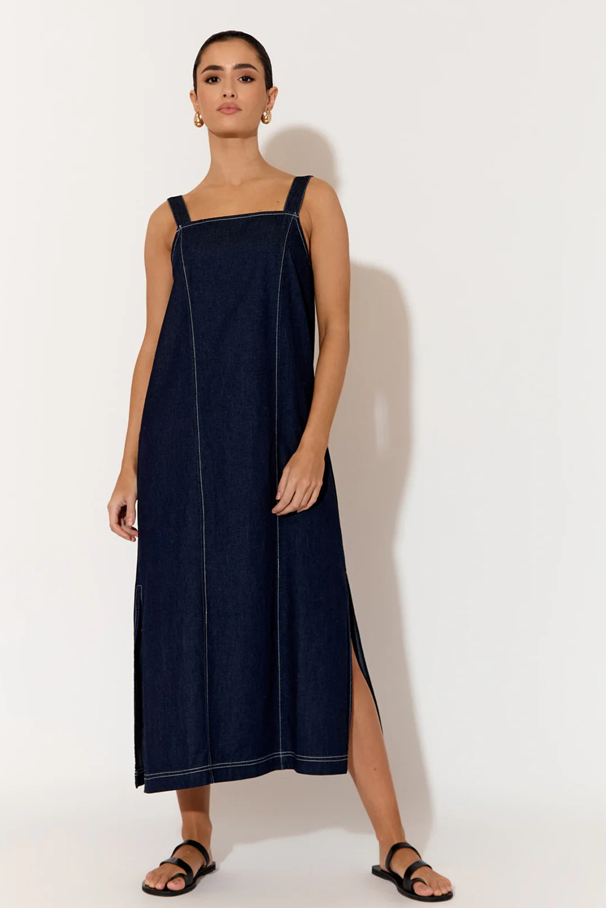 EMILY DENIM MIDI DRESS