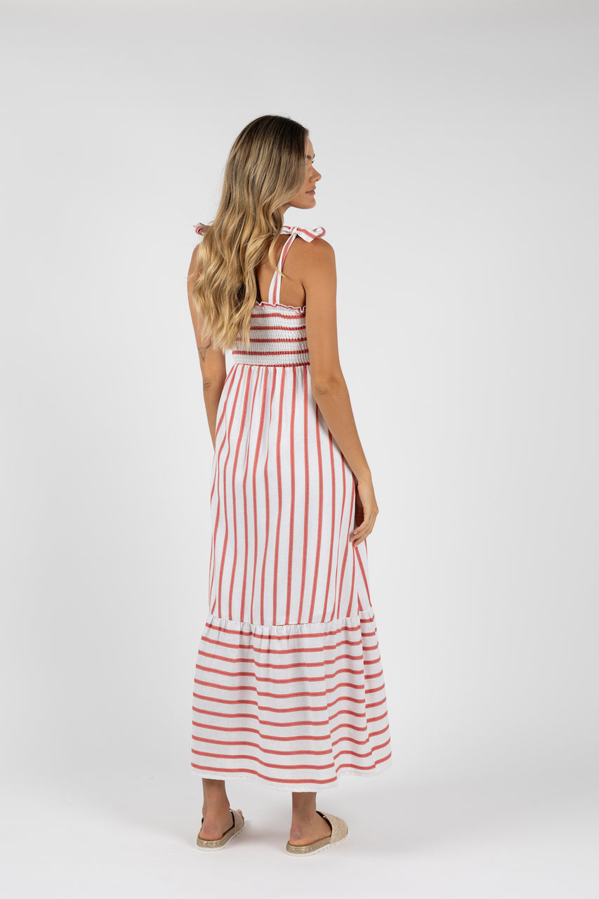 SANTOS SHIRRED DRESS