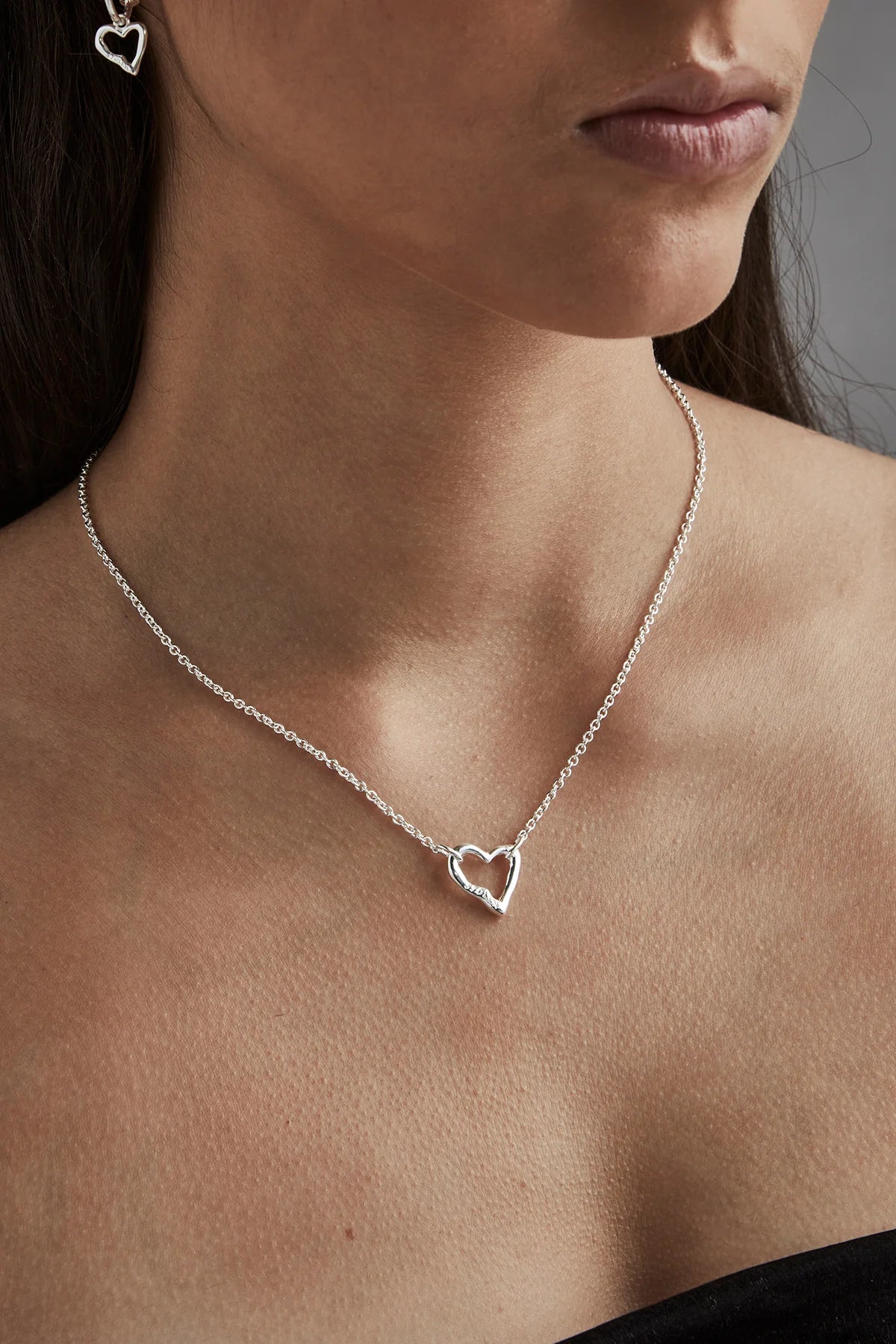 MINI MELTED HEART NECKLACE