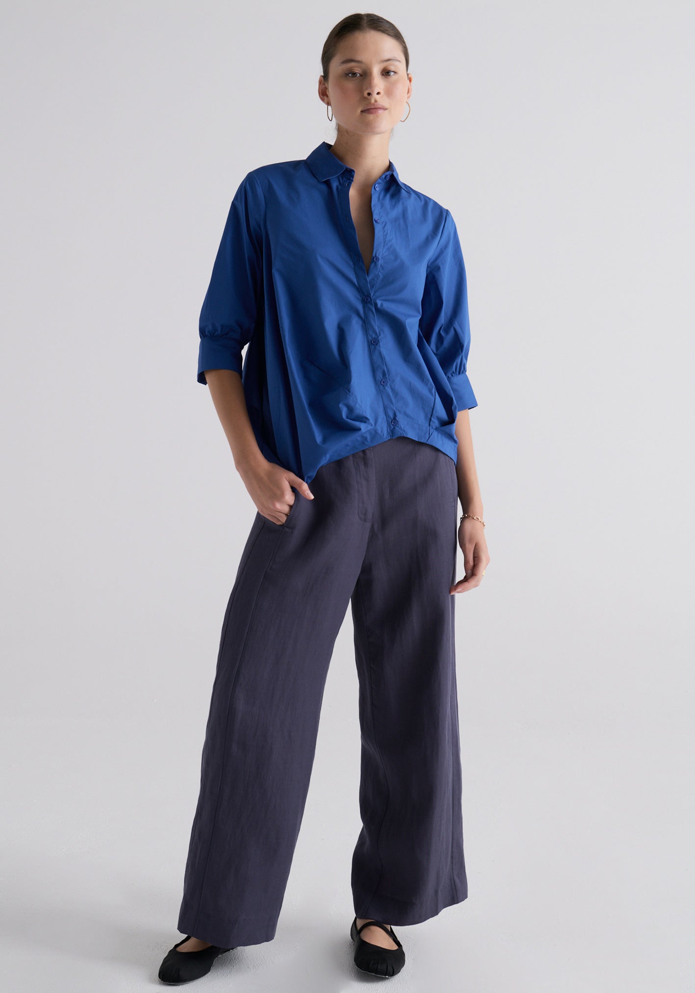 LOUISE DRAPED SHIRT