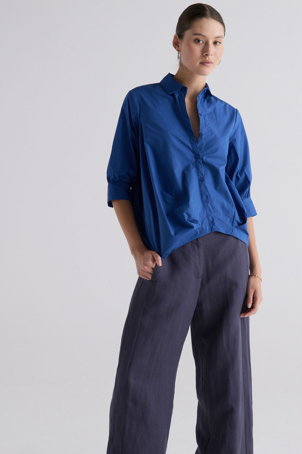 LOUISE DRAPED SHIRT