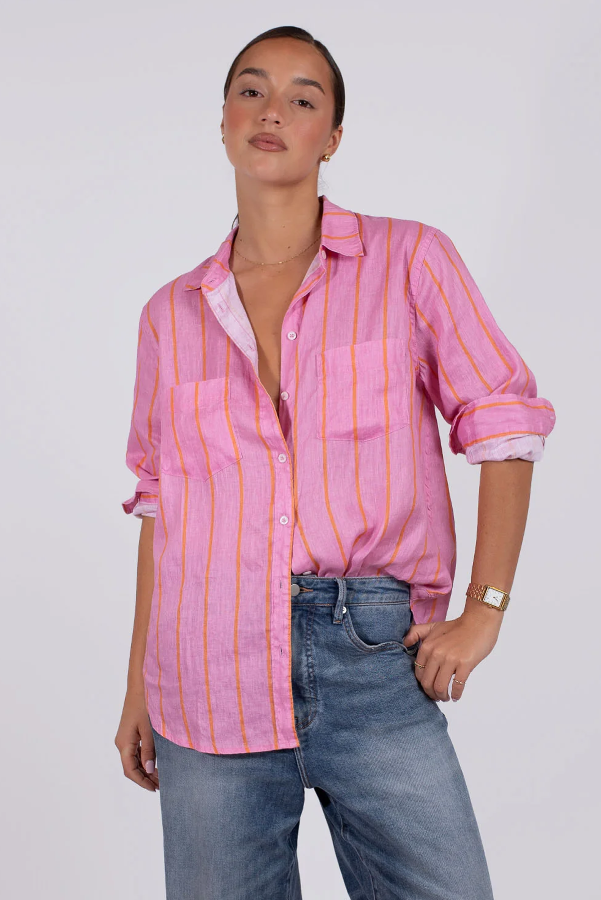 THE BOYFRIEND LINEN SHIRT