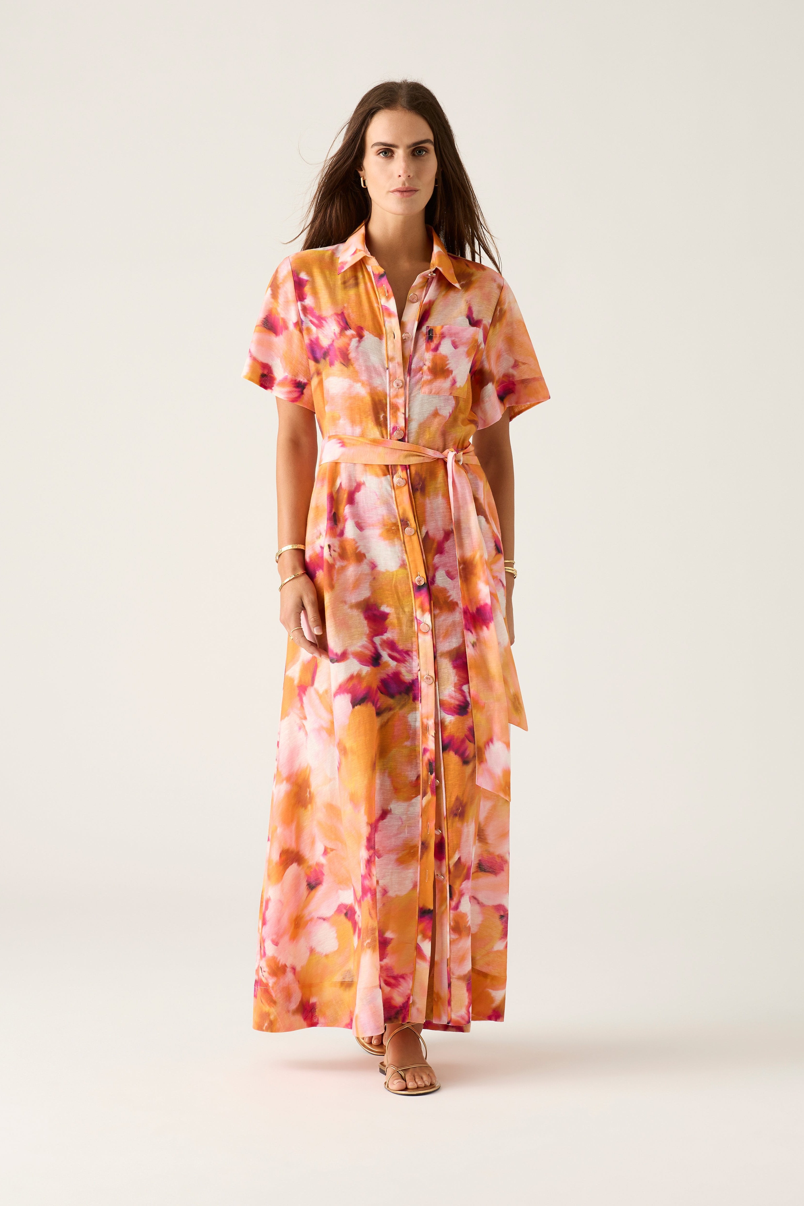 RAFAELA MAXI SHIRT DRESS