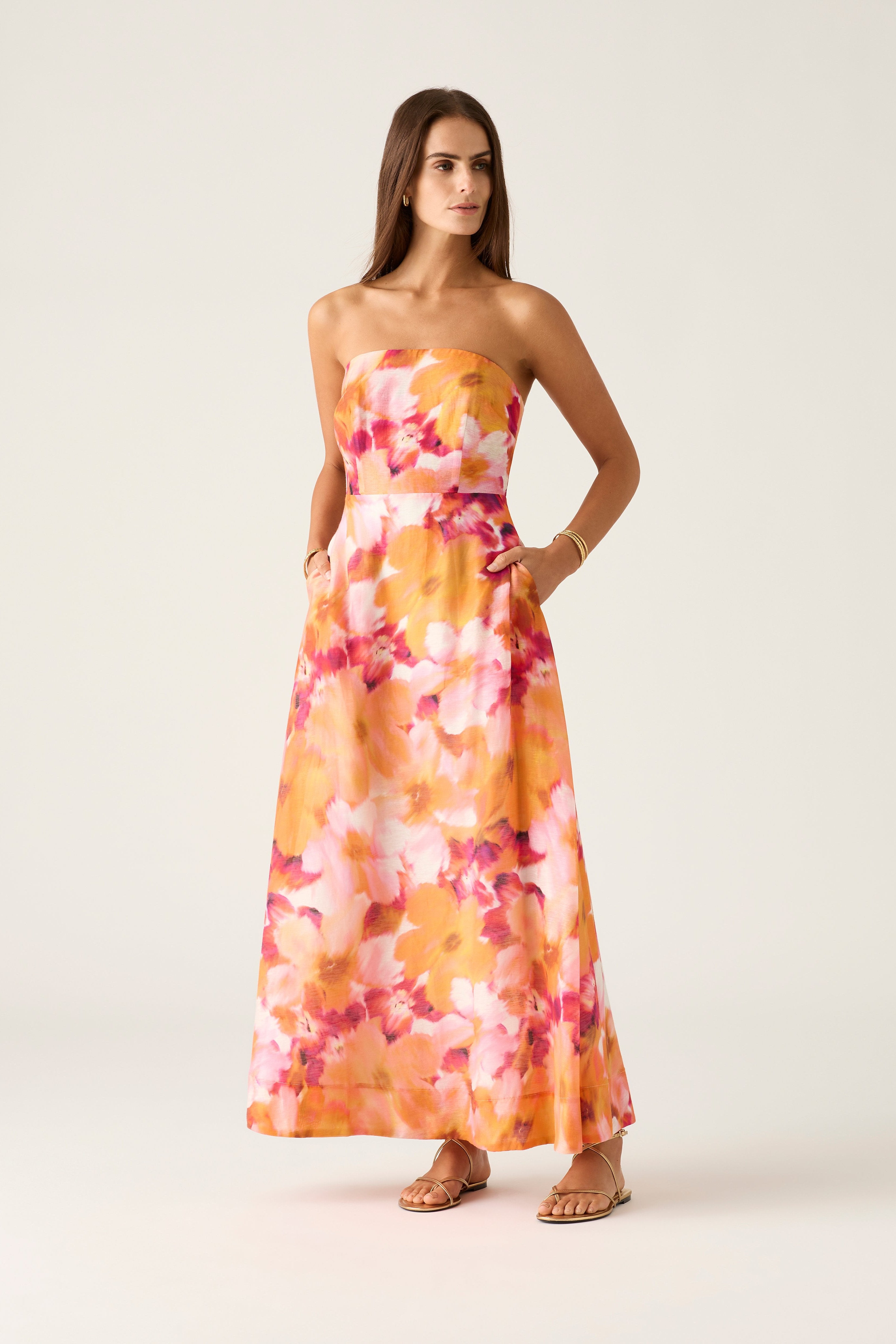 RAFAELA STRAPLESS DRESS