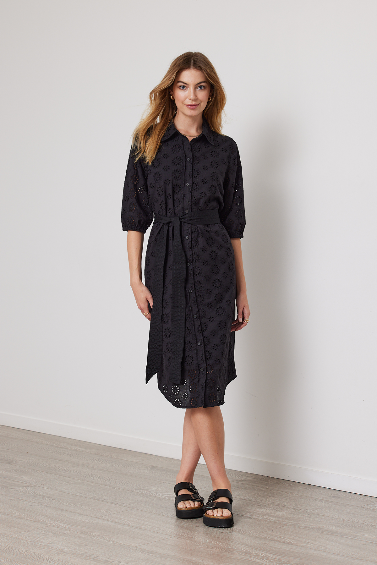 TYNE BRODERIE DRESS