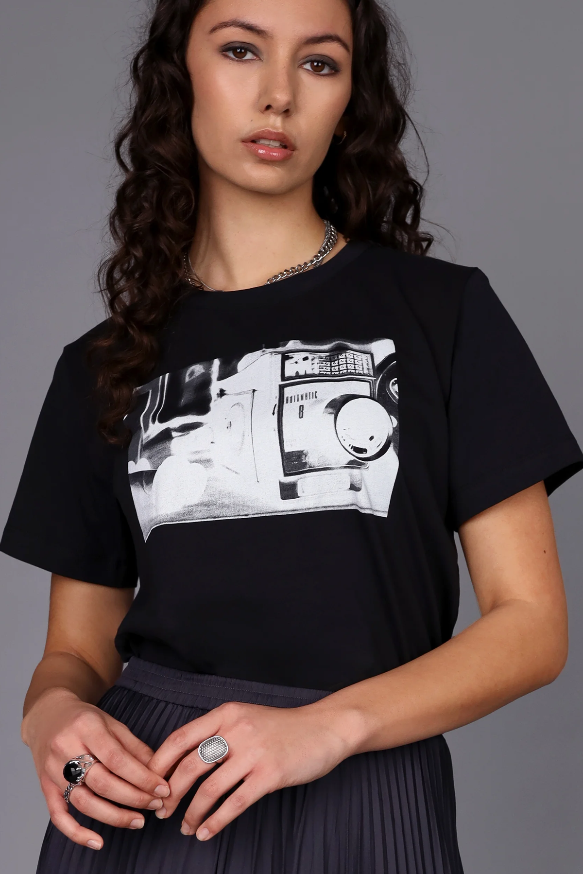 LIGHTS CAMERA PRINT TEE