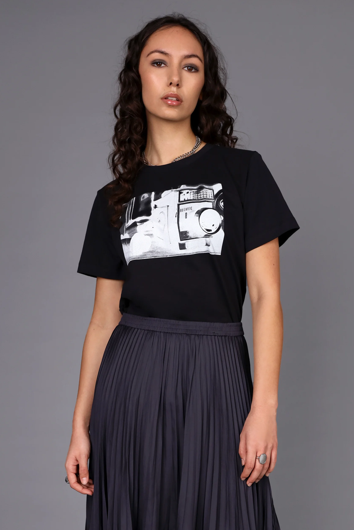 LIGHTS CAMERA PRINT TEE