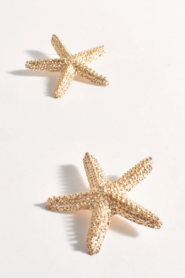 METAL STARFISH EARRINGS